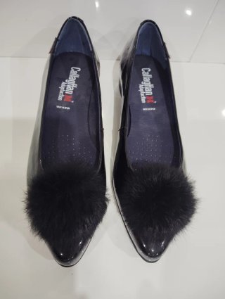 Bailarinas Callaghan Negras Charol Talla 35