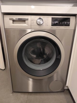 Lavadora Bosch Serie 6 Acero Inoxidable 8kg
