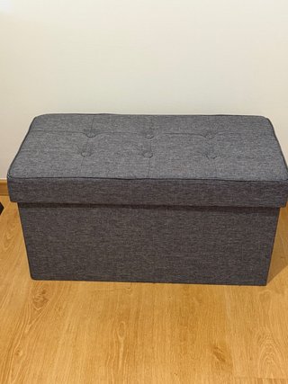 Baúl Banco de Almacenamiento Gris