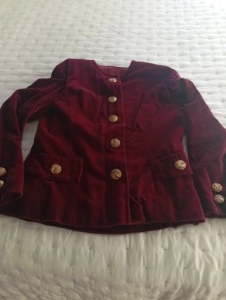 Chaqueta de Terciopelo Burdeos