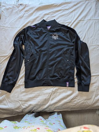 Chaqueta Stash House negra calavera talla L