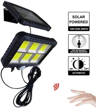 Foco Solar LED Sensor Movimiento 12W · Nuevo