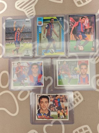 Lote de 5 cartas de Xavi Hernández