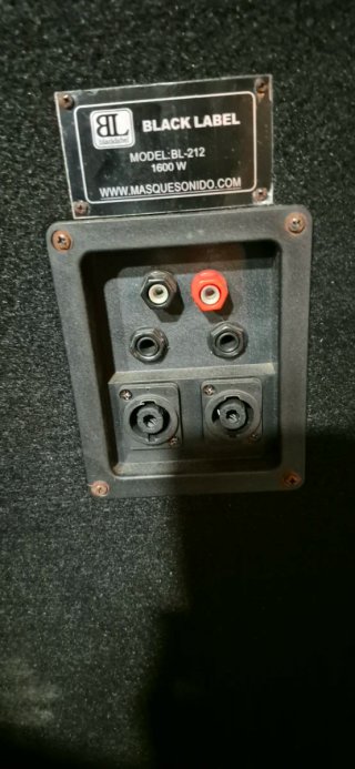 Altavoces Black Label BL-212 + Luces + Micro