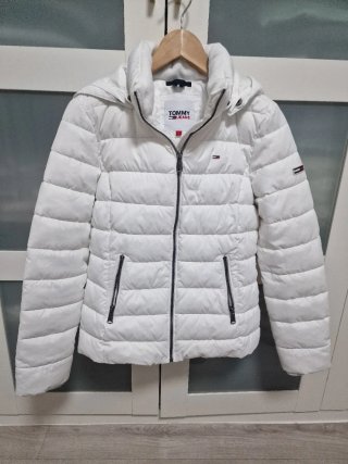 Abrigo acolchado Tommy Jeans blanco