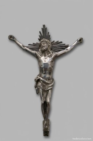 Antiguo Cristo Crucificado de Metal