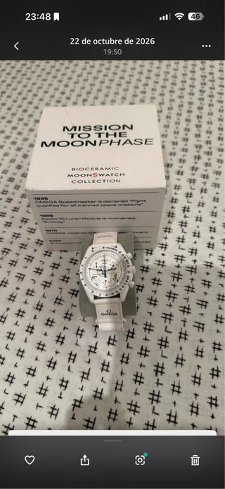 Reloj Omega x Swatch Mission to the Moonphase