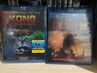 KONG PRECINTADA + GODZILLA 3D BLU-RAY 2 Peliculas