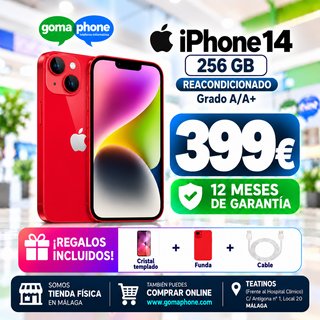 iPhone 14 ROJO 256GB Grado A+ | 12 Meses Garantía