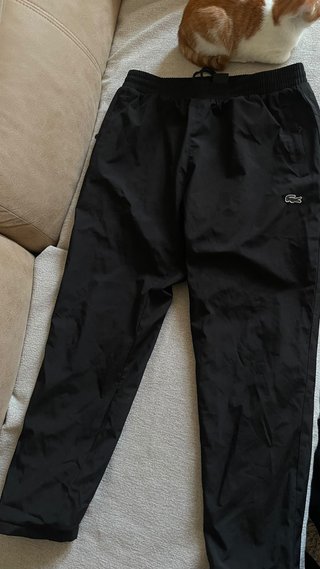Pantalones de chándal Lacoste negros
