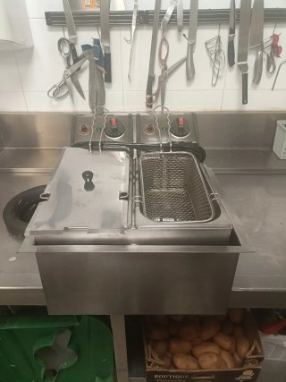 Freidora Doble Profesional de Acero