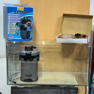 Acuario 200L con Filtro Externo Tetra EX 1200