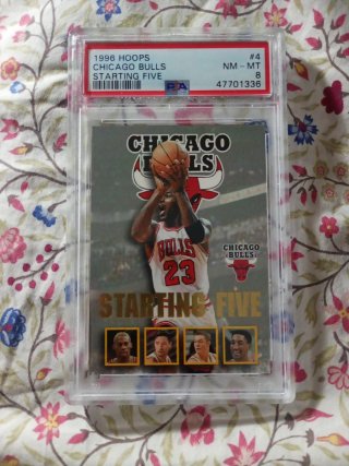 Carta NBA 1996 Hoops Chicago Bulls PSA 8