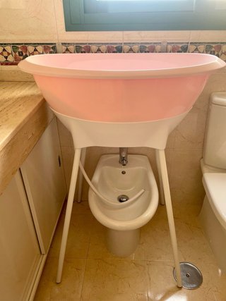 Bañera para bebé LUMA rosa