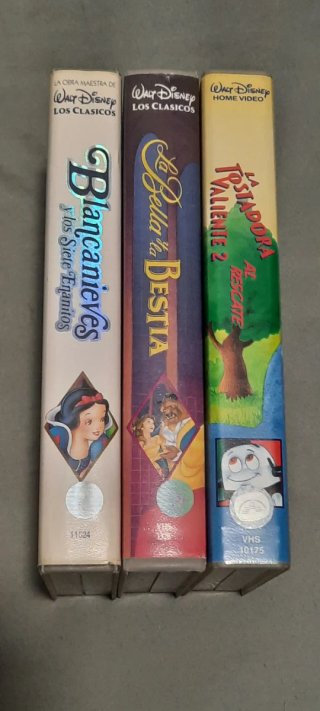 3 Películas Disney en VHS