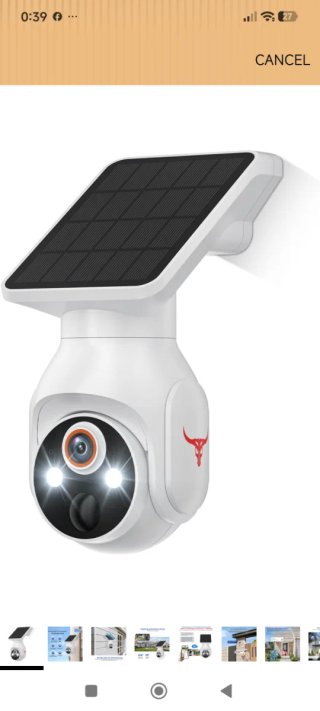 Cámara de Vigilancia Solar