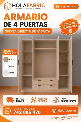 Armario de 4 Puertas