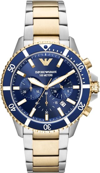 Reloj Emporio Armani Azul y Plateado