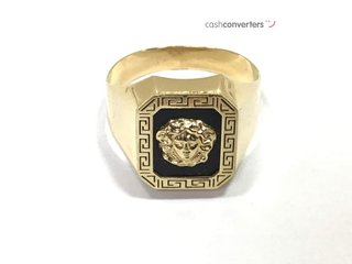 sello oro 18k con piedra