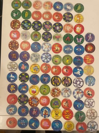 Lote de 93 Tazos Pokémon