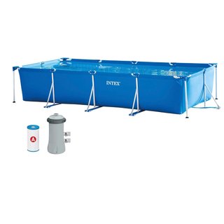 Piscina Tubular Intex 450x220x84 cm con Depuradora