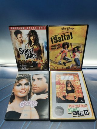 4 PELÍCULAS DE BAILE O MUSICAL, Street dance, Salta!, Grease, Honey