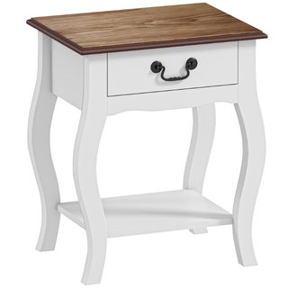 Mesilla Cajón Estante Estilo Francés Blanca Roble