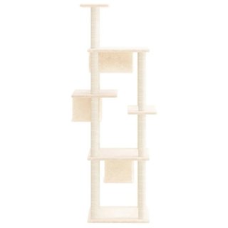 Árbol para gatos con Tiragraffi in Sisal Crema in