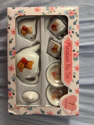 Set de 7 Tazas de Porcelana de Juguete
