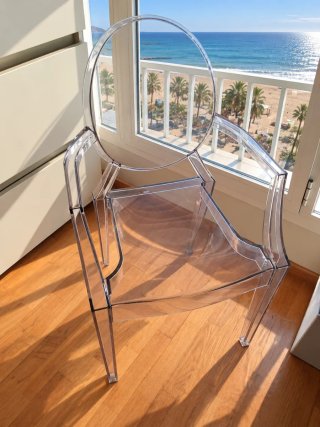 Silla Kartell Louis Ghost Transparente