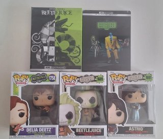 Pack Bitelchus steelbooks 4K UHD bluray + 3 Funko