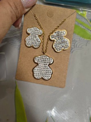 Conjunto Tous Collar y Pendientes