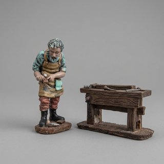 Figura de Carpintero con Banco de Trabajo belén