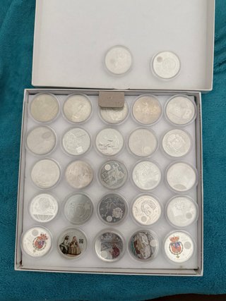 Colección de 26 Monedas de Plata