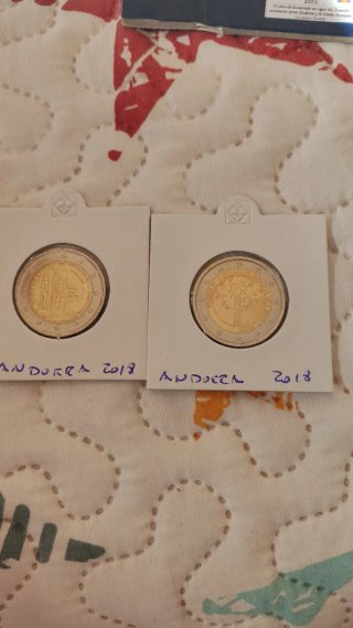 Lote 2 Monedas Conmemorativas Andorra 2018