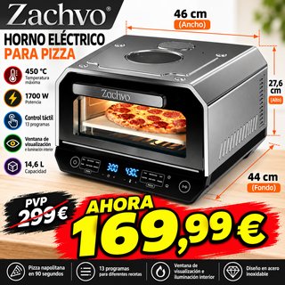 Horno para Pizza ZACHVO 1700W