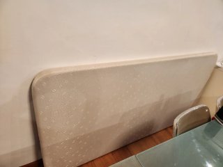 Somier tapizado beige