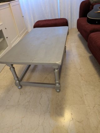 Mesa de centro de madera gris 110x60 GRATIS