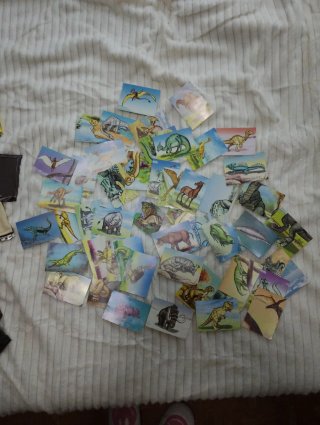 Lote de postales de dinosaurios