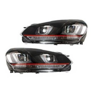 Faros delanteros Led Volkswagen Golf VI 6 Red edit