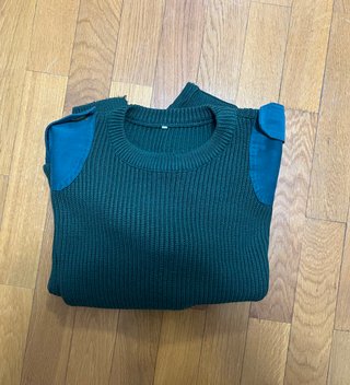 Jersey de punto militar verde