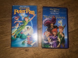 Lote 2 Películas VHS Peter Pan