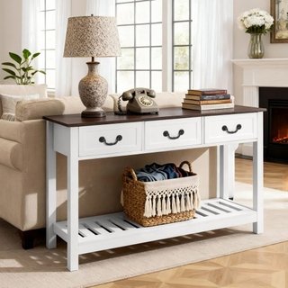 Mesa Consola de 120 cm, Escritorio de Granja Detrá