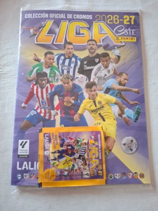 Álbum Cromos Liga 2026-27 Panini + 2 Sobres