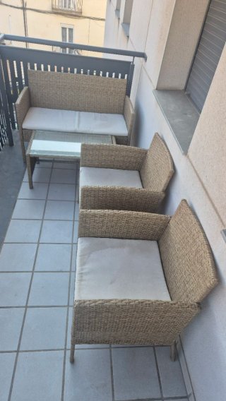 Set de 4 Muebles de Terraza en Ratán