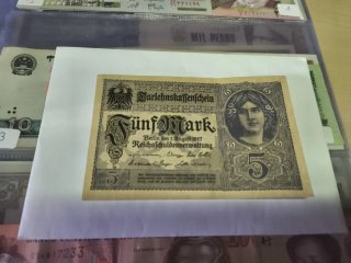 Billete antiguo 5 Marcos 1917