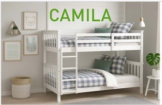 Litera Camila pino convertible en 2 camas