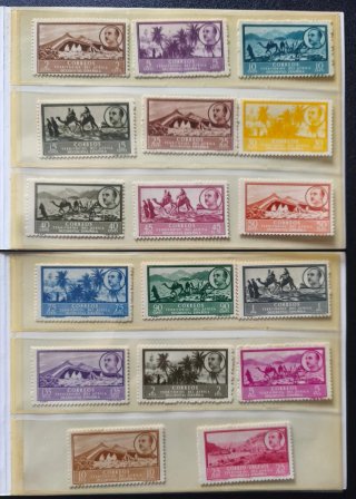 Serie Sellos África Occidental Española 1950