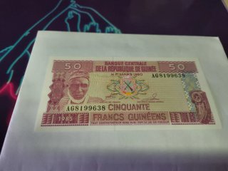 Billete 50 Francos Guineanos 1960