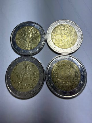 Lote Juan A. 5 monedas 2€